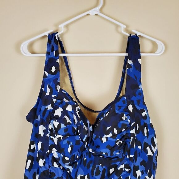 Swimsuits For All Shore Club Printed Tankini Top Size 20 - Picture 2 of 6